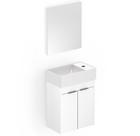 Kit Gabinete 2 Portas com Lavatório e Espelho Celite Kit Gabinete 2 Portas com Lavatório e Espelho Celite