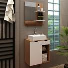 Kit Gabinete AME/BR e Espelheira AME/Mármore BR - Tecno Kit Gabinete AME/BR e Espelheira AME/Mármore BR - Tecno