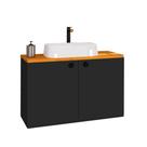 Kit Gabinete Armário Banheiro Madri Com Cuba Cerâmica Tipo Vazo Sanitário - Cores Kit Gabinete Armário Banheiro Madri Com Cuba Cerâmica Tipo Vazo Sanitário - Cores