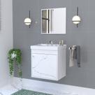 Kit Gabinete Banheiro em Mdf com Espelheira Veneto