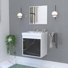Kit Gabinete Banheiro em Mdf com Espelheira Veneto
