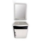 Kit Gabinete E Pia Banheiro Turim Preto C/ Branco Rorato Kit Gabinete E Pia Banheiro Turim Preto C/ Branco Rorato