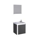 Kit Gabinete para Banheiro Cozimax Onix 40cm Preto - 101196