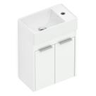 Kit Gabinete Saveiro 2 Portas 40X22 com Lavatório Integrado Celite