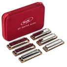 Kit Gaita de Boca Master Blues com 6 gaitas 20 vozes - Hering