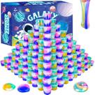Kit Galaxy Slime para crianças pacote com 116 lembrancinhas de festa, brinquedos para aliviar o estresse, recompensas para a sala de aula e enchimentos de sacolas de aniversário, lodo elástico e não pegajoso para meninas e meninos