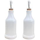 Kit Galheteiro 2 peças 300ml - Azeite e Vinagre - Porcelana