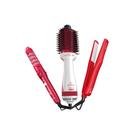 KIT GAMA LICHIA BIVOLT - ESCOVA 1300W + MODELADOR 180ºC + PRANCHA 220ºC