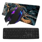 Kit Gamer 3x1 Com Teclado ABNT2 Mais Mouse RGB 2400DPI Mais Mouse Pad Grande de 70x35