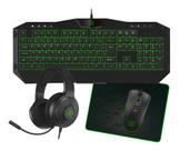 Kit Gamer 4x1 Com Led Modelo Tpc067az Cor do teclado Verde Kit Gamer 4x1 Com Led Modelo Tpc067az Cor do teclado Verde