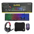 Kit Gamer Clanm Jungle Headset Teclado Mouse Mousepad Clcj01