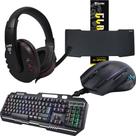 Kit Gamer Com Teclado Mouse Headset Mouse Pad SET006