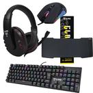 Kit Gamer Com Teclado Mouse Headset Mouse Pad SET011
