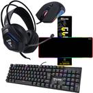 Kit Gamer Com Teclado Mouse Headset Mouse Pad SET016