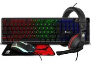 Kit Gamer Evolut Eg-54 (teclado, Mouse, Mousepad E Headset)