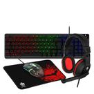 Kit Gamer Evolut EG54 com Teclado, Mouse, Mousepad e Headset