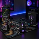 Kit Gamer Mouse Com Fio E Mouse Pad Dragao com Led Exbom MS-G260 MP-LED3080C28 Kit Gamer Mouse Com Fio E Mouse Pad Dragao com Led Exbom MS-G260 MP-LED3080C28