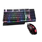 Kit gamer teclado e mouse led rgb abnt2 prova d'agua dw-550