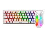 Kit Gamer Teclado e Mouse , Transparente, Com fio, RGB