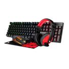 Kit Gamer Teclado Mouse e Fone Com Fio USB 2.0 EG-51 Evolut