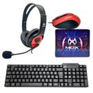 Kit Gamer Teclado, Mouse, Headset E Mousepad Mox MO-KM600