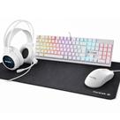 Kit gamer White Teclado Mecânico Mouse 12400DPI headset