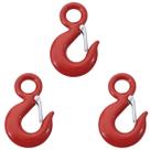 Kit Gancho De Aço Com Olhal E Trava 1500kg 3/8'' - 5,0003 (Com 3 Unidades) - Nord
