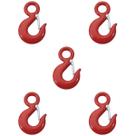 Kit Gancho De Aço Com Olhal E Trava 1500kg 3/8'' - 5,0003 (Com 5 Unidades) - Nord