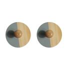 kit Ganchos de Bambu com Adesivos (2 Peças)