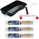Kit Garfo Duplo+ Bandeja 4,3lt+ 3 Rolos Anti gota 46cm Atlas