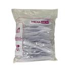 Kit Garfo e Faca Reforçado branco Embalado individualmente Mexa Bem com 50 unidades