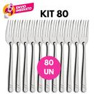 Kit Garfo Mesa Churrasco Inox Conjunto Jogo Talher Jantar Refeição Dia a Dia Bar Restaurante