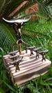 Kit garfo tridenten para churrasco