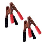 Kit Garra jacare 300a Par para Cabo de Carga de Bateria Bester ( 2 PRETO 2 VERMELHO)