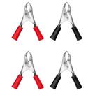 Kit garra jacaré isolante abertura de 21 mm 4 peças - BOM-5581 Kit garra jacaré isolante abertura de 21 mm 4 peças - BOM-5581