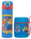 Kit Garrafa e Pote Térmico Infantil Aço Inox Patrulha Canina Friends