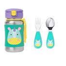 Kit Garrafa e Talher para bebês Skip Hop Inox Unicórnio