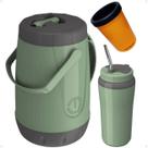 Kit Garrafa Jarra Pávia 2,5 Litros + Copo Térmico 650ML com Bomba Inox Tereré + Porta Lata Kit Garrafa Jarra Pávia 2,5 Litros + Copo Térmico 650ML com Bomba Inox Tereré + Porta Lata
