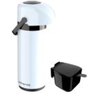 Kit Garrafa Térmica 1 Litro Sistema Pressão Verona Açucareiro 350 ML Garrafa Alça Ampola de Vidro