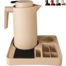 Kit Garrafa Térmica 1L VerCelli com Bandeja Cantinho Café Organizadora Porta Copo Sachê Servire 1