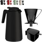 Kit Garrafa Térmica 1L VerCelli Suporte Porta Filtro de Café 102 e 103 Açucareiro com Colher 350 ML