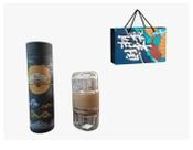 Kit Garrafa Térmica Aço Inox Copos De Vidros para Chá, Café