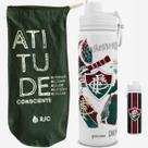 KIT Garrafa Térmica Gocase Fresh 650ml Oficial do Fluminense com saquinho protetor Molib