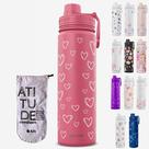 KIT Garrafa Térmica Gocase Original Premium Estampas 650ml com saquinho protetor