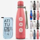 KIT Garrafa Térmica Gocase URBAN Original 500ml Estampas com Eco Saquinho Cor:KIT Matisse Margarida - M