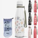 KIT Garrafa Térmica Gocase URBAN Original 500ml Estampas com Eco Saquinho