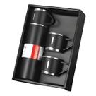 Kit Garrafa Térmica Inox 3 Canecas Quente Frio Café Chá Água