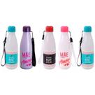 Kit Garrafas Plásticas Dia das Mães Atacado 600mL Garrafinha Grande Presente