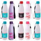Kit Garrafas Plásticas Dia das Mães Atacado 600mL Garrafinha Grande Presente