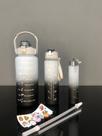 Kit Garrafas Squeeze - Cinza&Preto